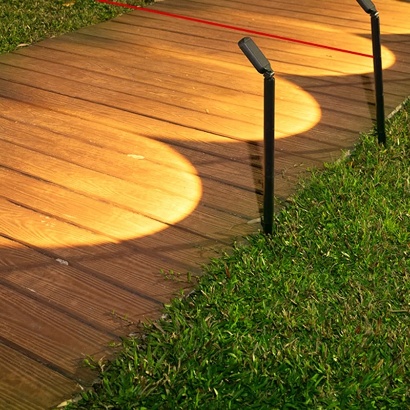Solar Powered Lawn Light 120 Degree Adjustable Outdoor Garden Stake Spotlight Landscape Decorative Lamp