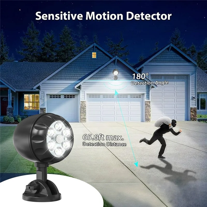 YY-4018-6 Motion Sensor Wall Light LED Outdoor Spotlight Garden Lighting Floodlight for Patio / Pathway