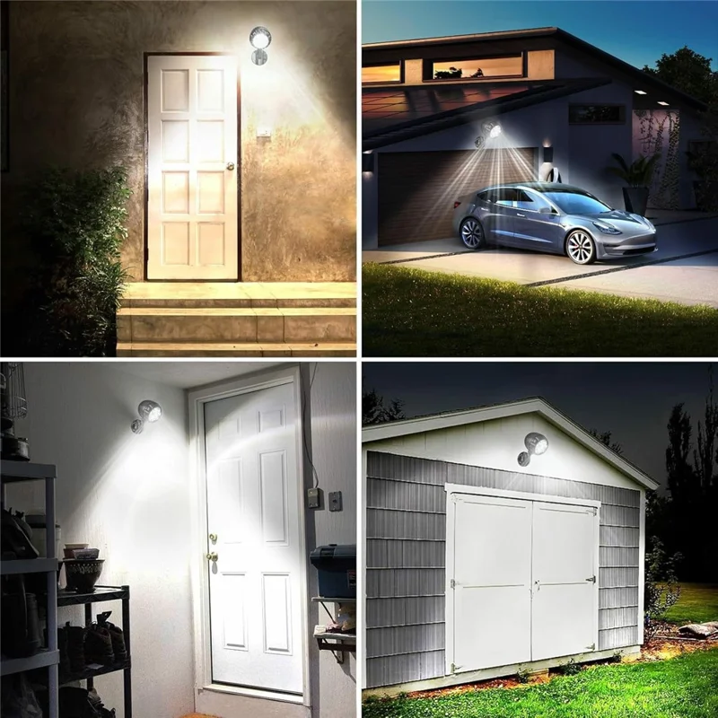 YY-4018-6 Motion Sensor Wall Light LED Outdoor Spotlight Garden Lighting Floodlight for Patio / Pathway