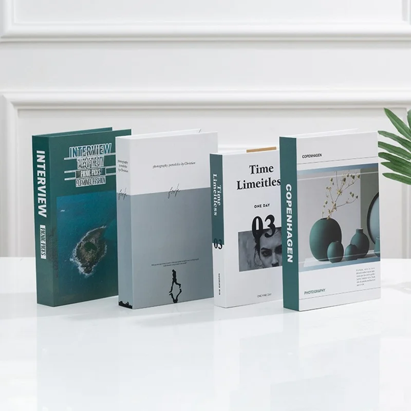 12Pcs Style A Decorative Faux Books Modern Minimalist Home Decor Prop Books for Staging / Display