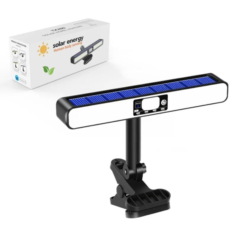 Lampe solaire magnétique à détecteur de mouvement pour jardin, clôture et allée - Lumière blanche TX280 Clip On