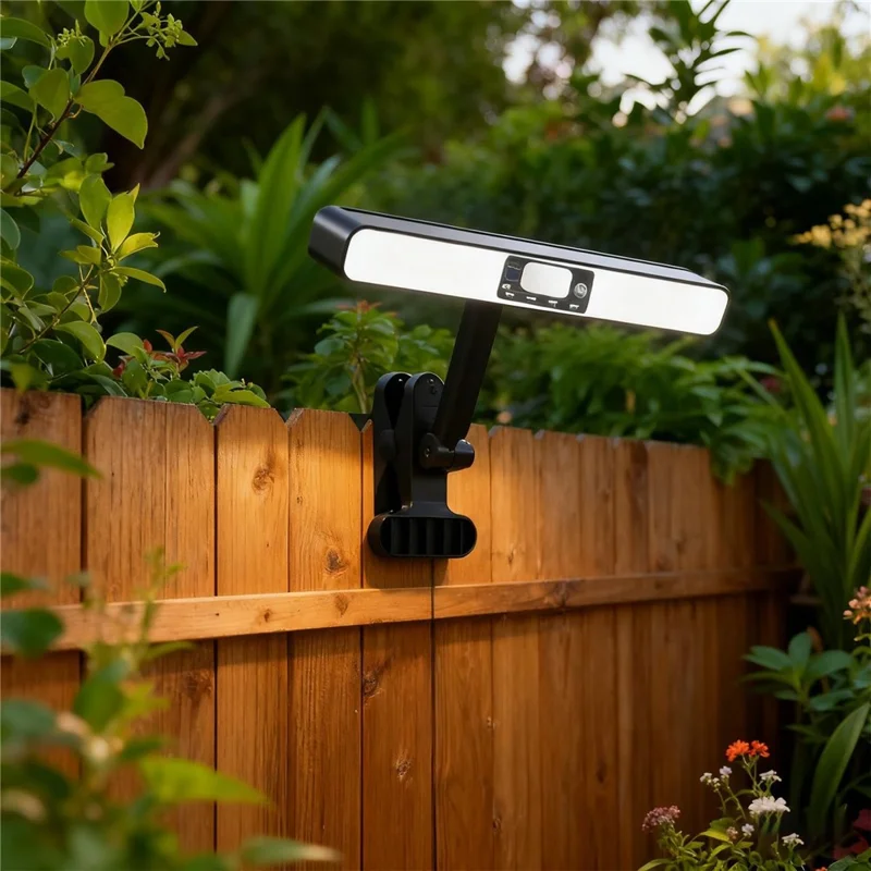 Lampe solaire magnétique à détecteur de mouvement pour jardin, clôture et allée - Lumière blanche TX280 Clip On