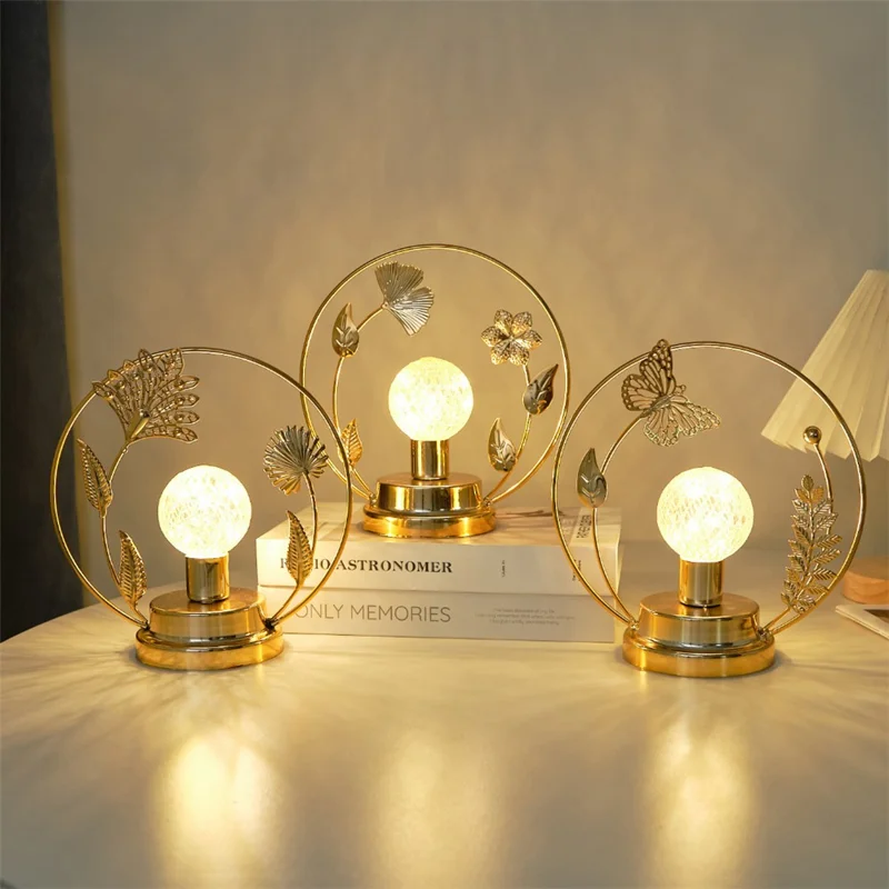 Nordic Style Night Light Decorative Table Ornament Healing Romantic Bedroom Gift Desk Lamp - Butterfly