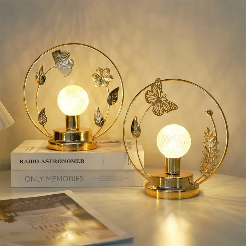 Nordic Style Night Light Decorative Table Ornament Healing Romantic Bedroom Gift Desk Lamp - Butterfly