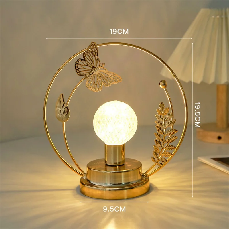 Nordic Style Night Light Decorative Table Ornament Healing Romantic Bedroom Gift Desk Lamp - Butterfly