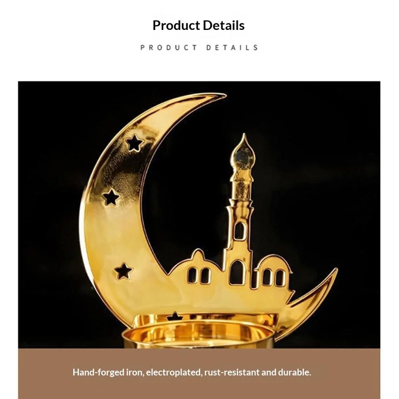 European Style Iron Candle Holder Dining Table Candlestick Creative Electroplated Wedding Decor Ornament - Single Star