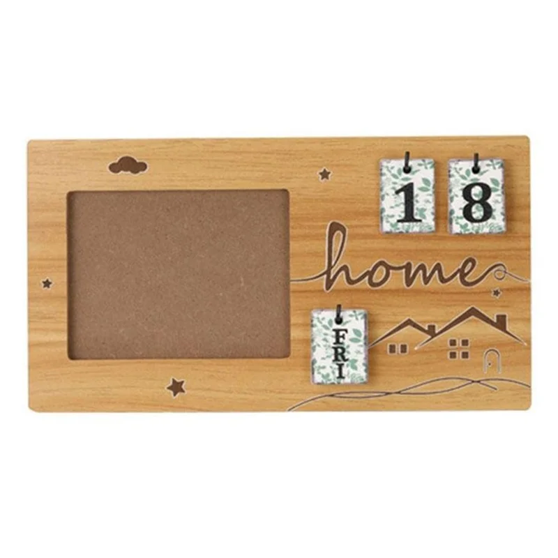 Ultrasound Photo Frame For Baby Milestone Countdown Wooden Picture Display Newborn Birth Keepsake Desk Decor - HOME house