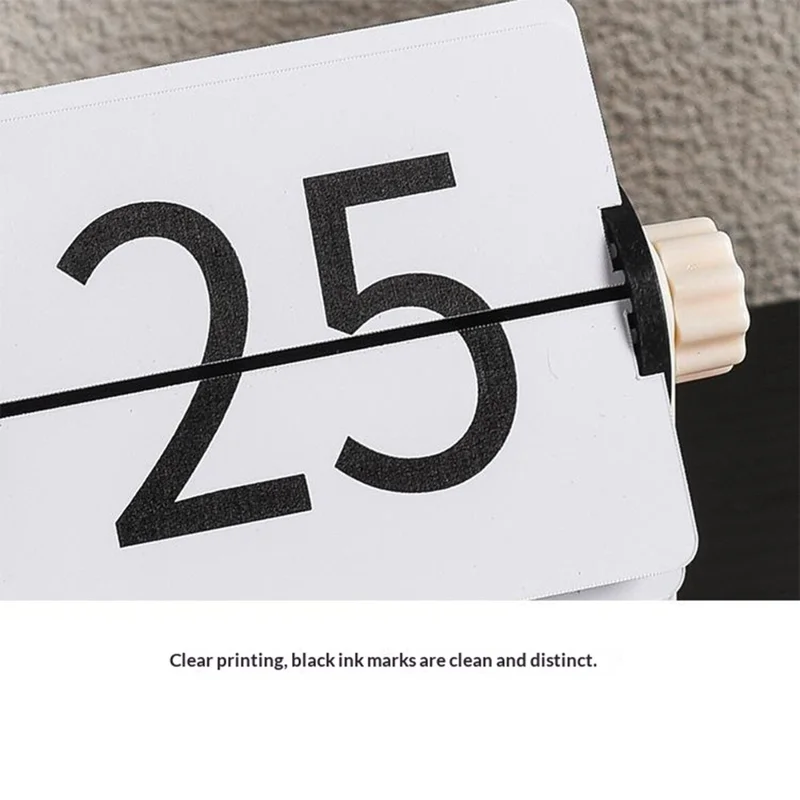 Mini Flip Perpetual Calendar Desk Date Display Minimalist Decorative Ornament for Home Office