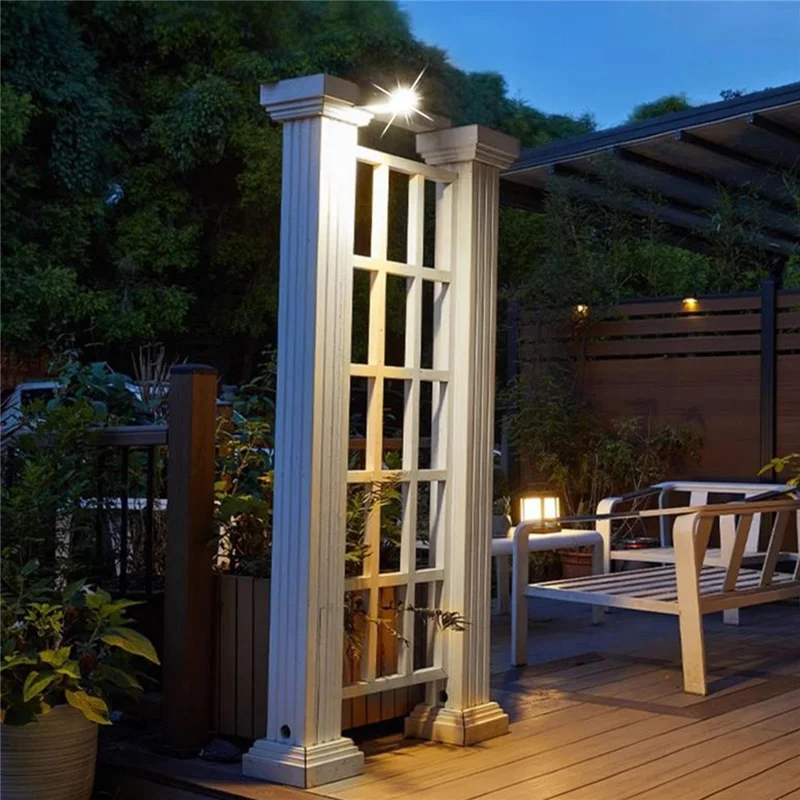 Lampada Solare YD-21B Impermeabile con Sensore di Movimento COB, Luce da Esterno con Attacco a Clip per Giardino e Cortile