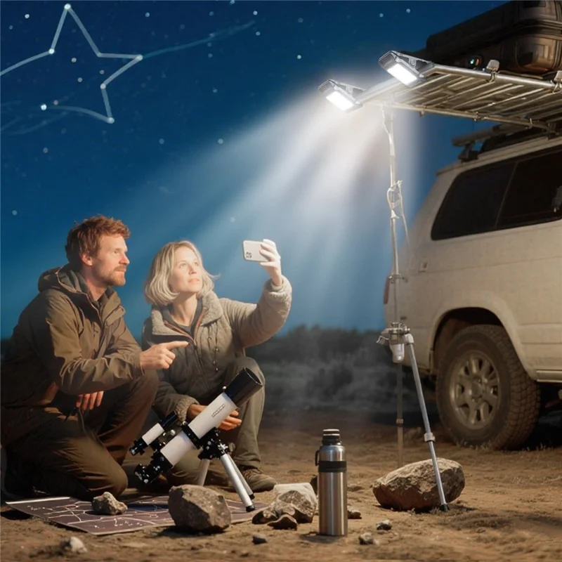 Lampada Solare YD-21B Impermeabile con Sensore di Movimento COB, Luce da Esterno con Attacco a Clip per Giardino e Cortile