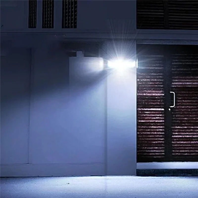 Lampada Solare YD-21B Impermeabile con Sensore di Movimento COB, Luce da Esterno con Attacco a Clip per Giardino e Cortile