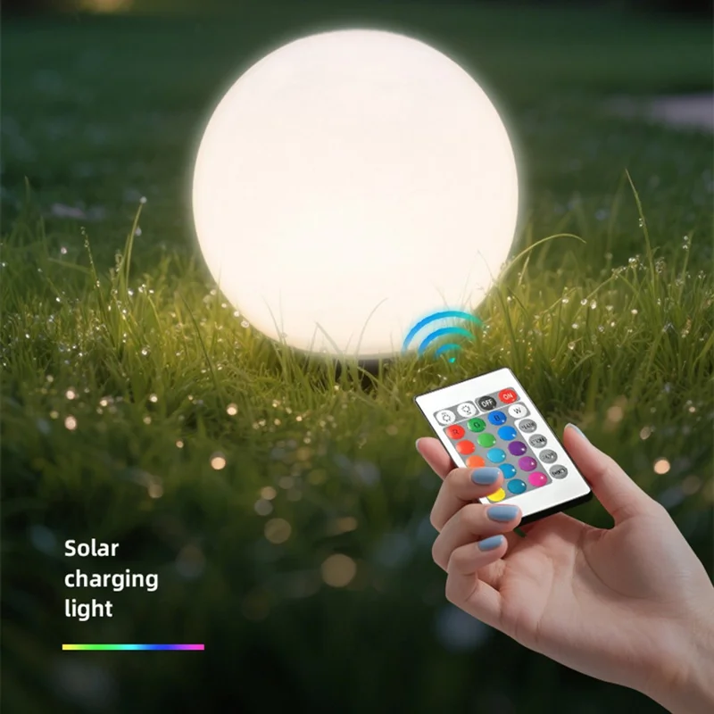 TG-JG06001 15cm Split Solar Street Light Lawn Lamp Remote Control Landscape Ambience Light for Garden Courtyard