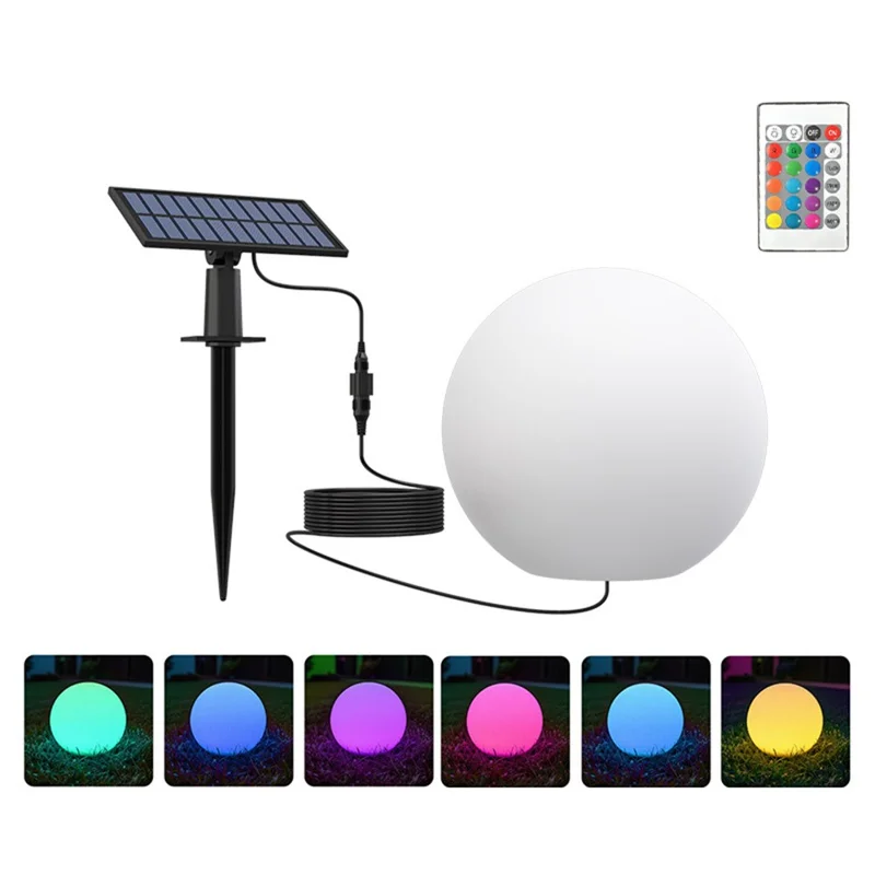 TG-JG06001 25cm Split Solar Street Light Lawn Lamp Remote Control Landscape Ambience Light for Garden Courtyard