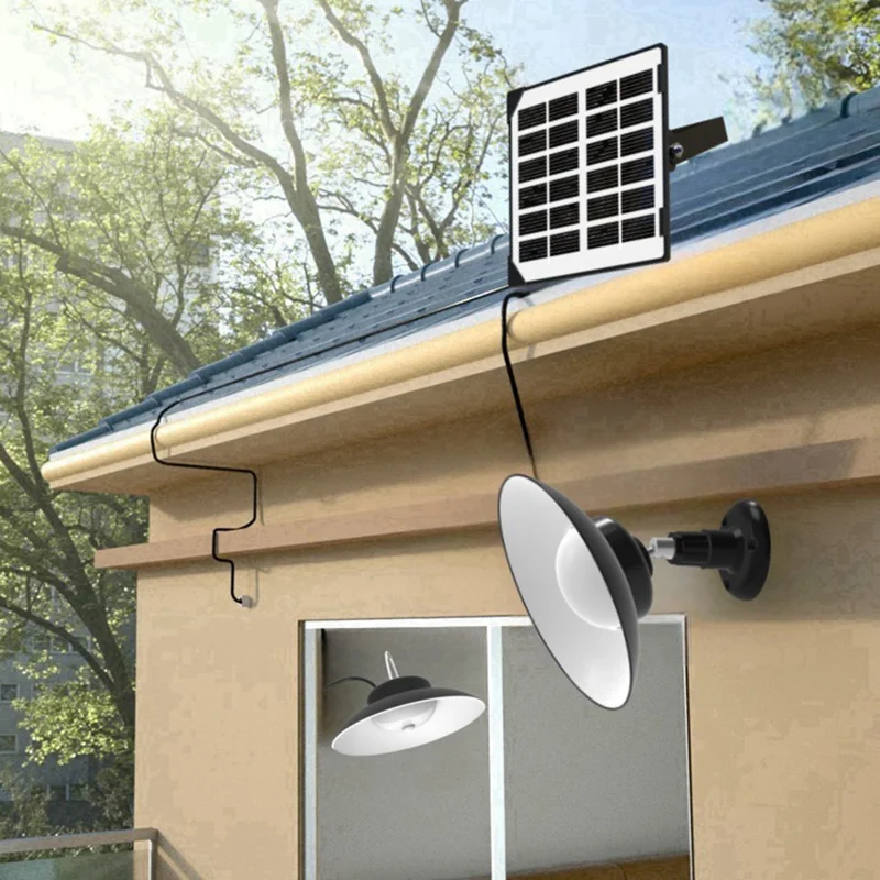 Doppelter Solar-Außenwandstrahler mit Fernbedienung und Bewegungssensor für Garten, Garage, Terrasse