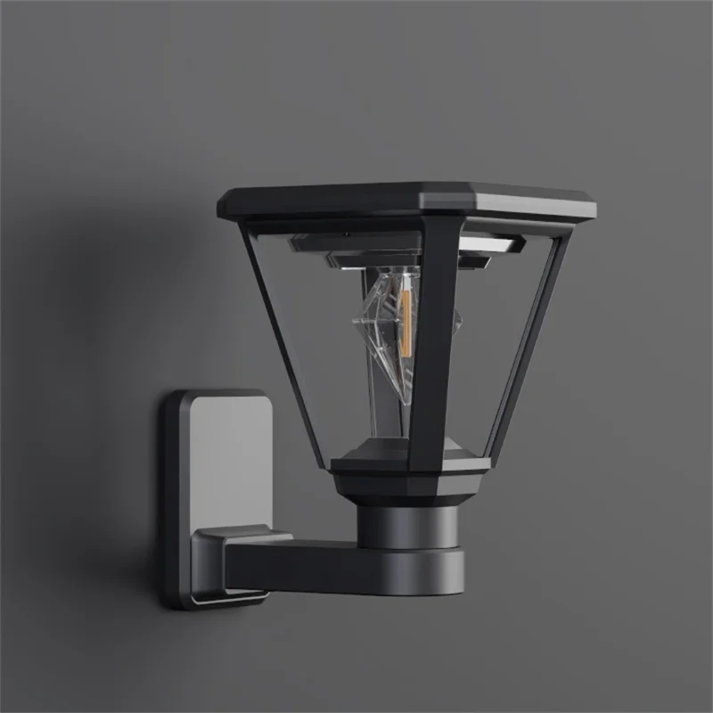 30 W, 2700 K, warmweißer COB-Gartenleuchte, an der Wand montiert, solarbetriebene Außenlandscapelampe