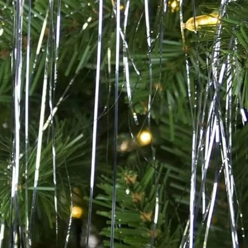 5000 szt. 50 cm Świąteczne Ozdoby Wiszące z Folii Aluminium - Srebrne