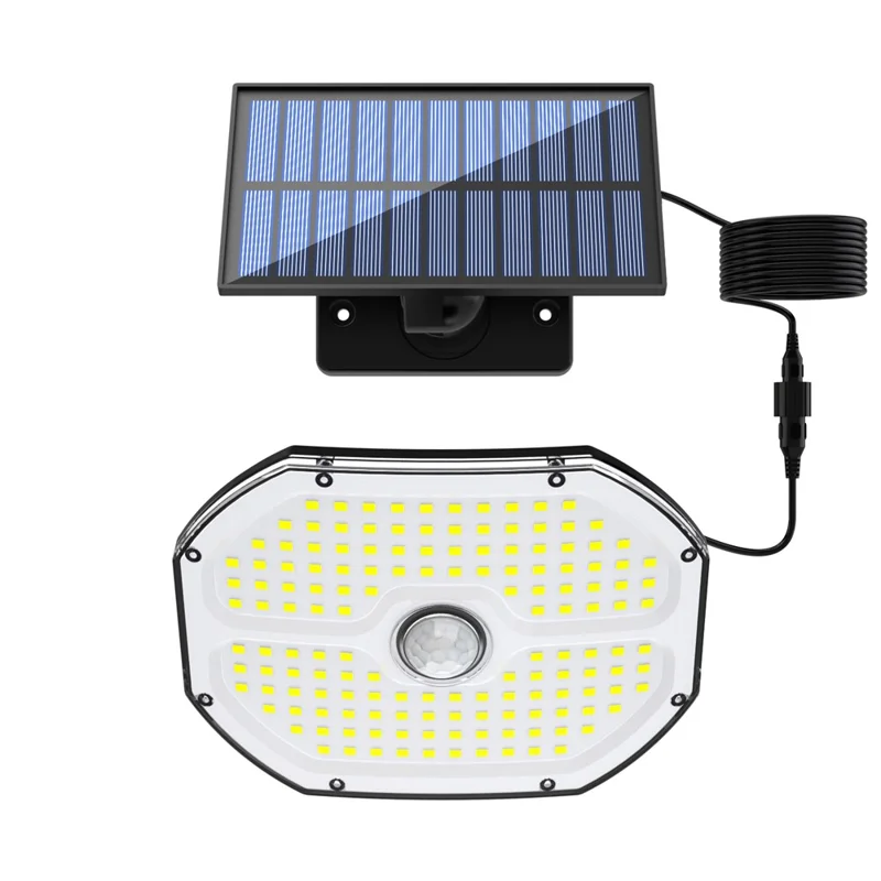 TG-TY17301 Solar Motion Sensor Wall Light 148 LED PIR Remote Control 3 Modes Security Light for Outdoor Garden