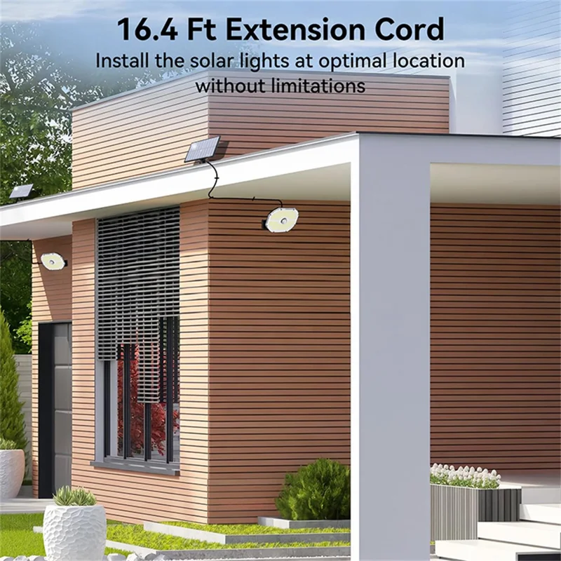 TG-TY17301 Solar Motion Sensor Wall Light 148 LED PIR Remote Control 3 Modes Security Light for Outdoor Garden