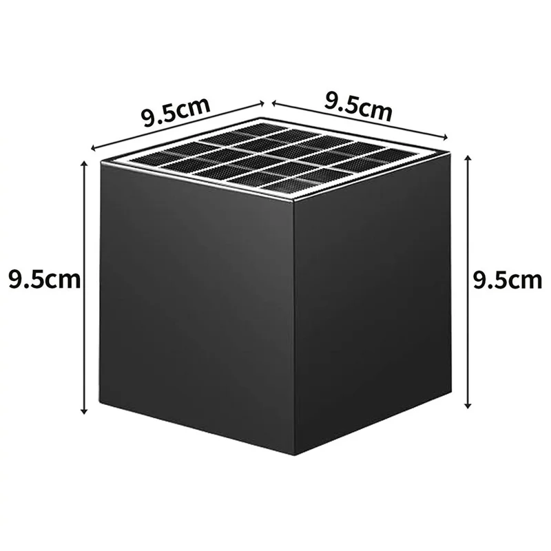 Solar Powered Wall Light Monocrystalline Panel 3-Color Temperature 1500mAh Waterproof Wall Lamp for House Number Garden Patio