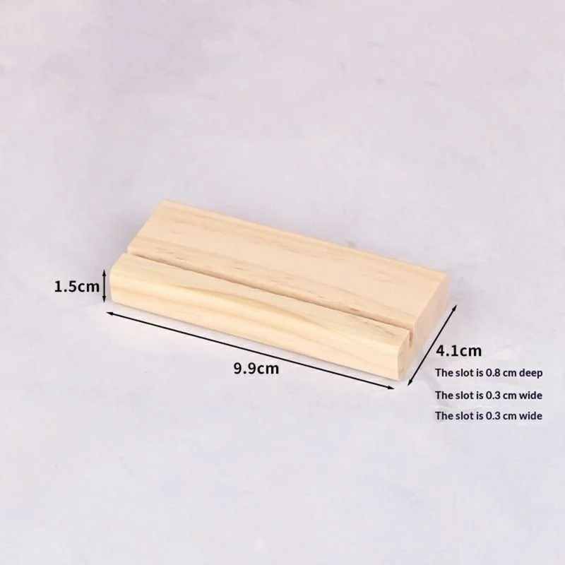 10x10cm Inspirational Desktop Acrylic Display Stand with Wood Base Transparent Decorative Table Ornament for Office Home - 15