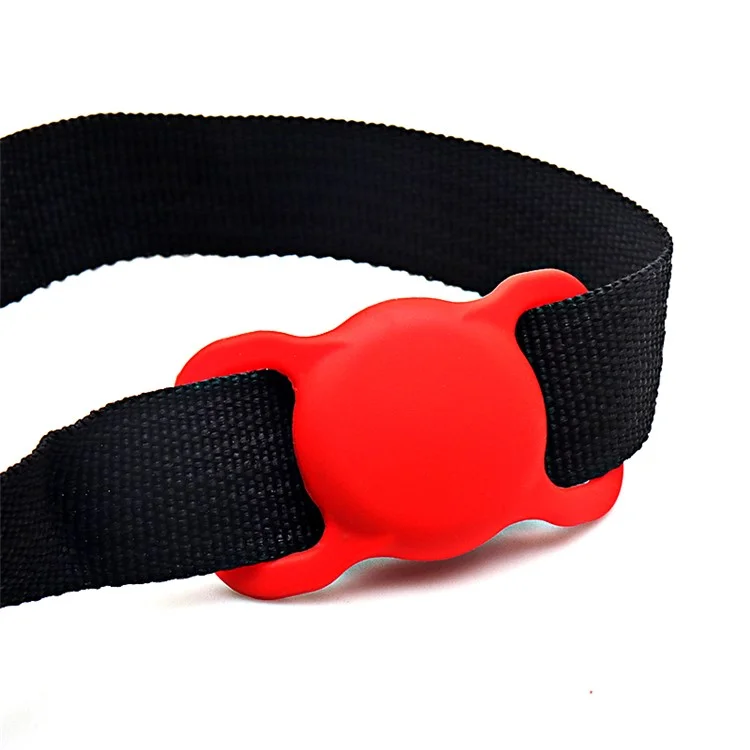 Anti-lost Pet Dog Tracking Locator Silicone Protective Case Cover for Apple AirTag - Blau