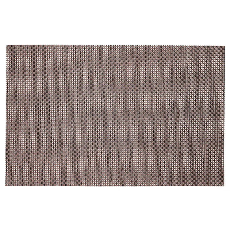 MJ7814 PVC Braided Non-Slip Placemat Dining Table Mat Heat-insulated Tableware Bowl Pads - Yellowish Brown