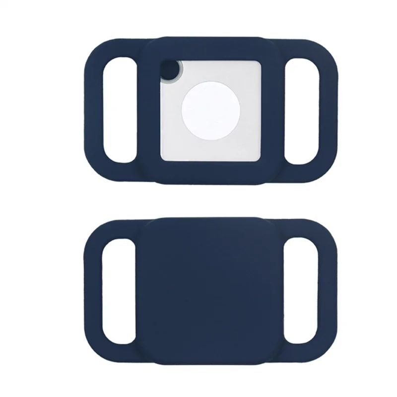 Beschermhoes van zacht siliconen tegen verlies voor Tile Mate Tracker - Middennachtblauw