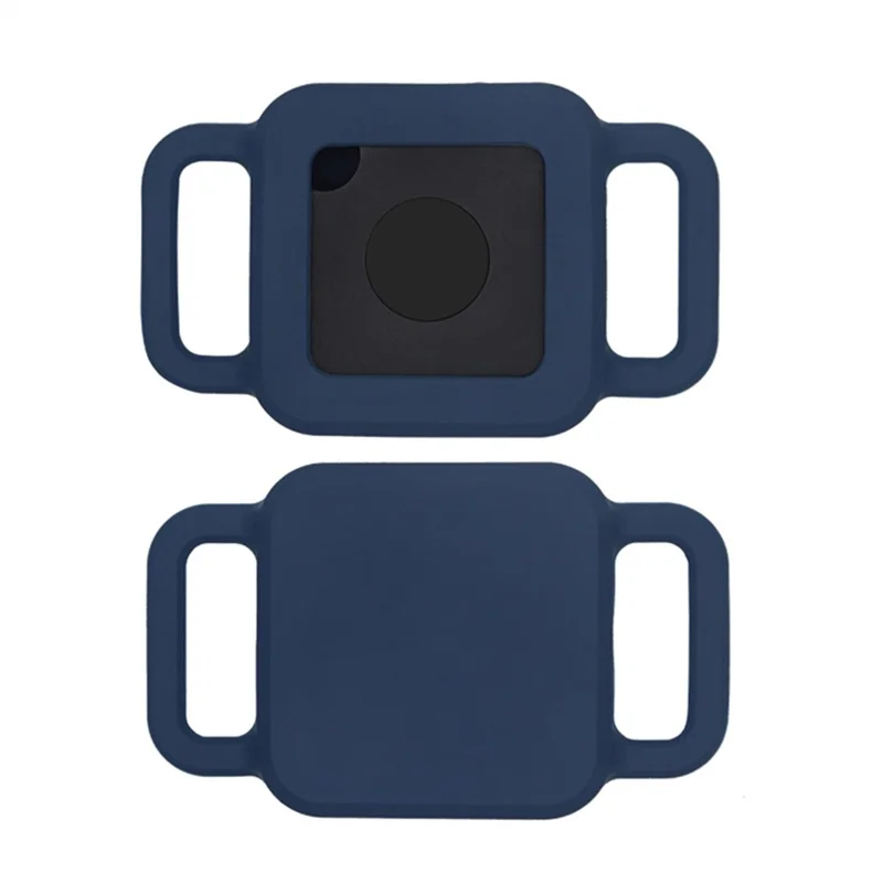 Pet Anti-lost Bluetooth Locator Soft Silicone Case Protective Cover for Tile Pro - Midnight Blue/L