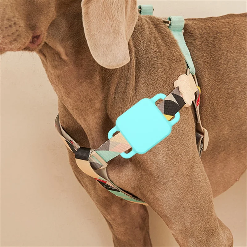 Pet Anti-lost Bluetooth Locator Soft Silicone Case Protective Cover for Tile Pro - Midnight Blue/L