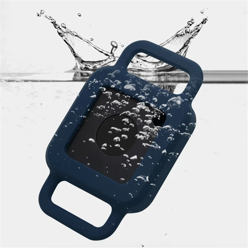 Pet Anti-lost Bluetooth Locator Soft Silicone Case Protective Cover for Tile Pro - Black/S