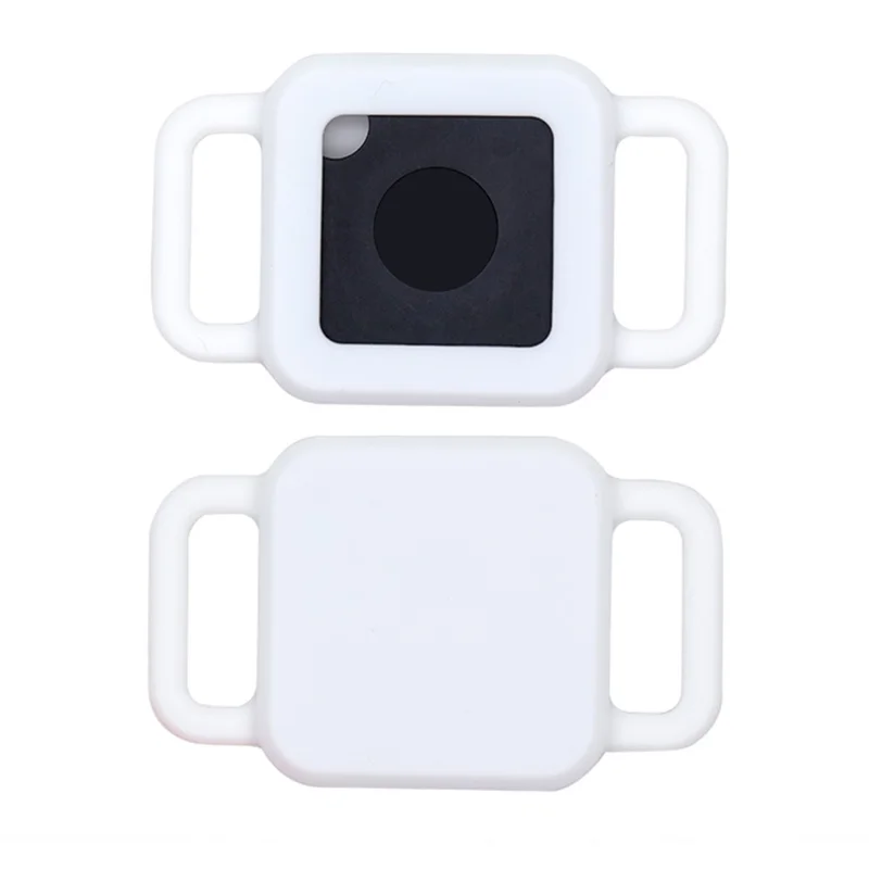 Pet Anti-lost Bluetooth Locator Soft Silicone Case Protective Cover for Tile Pro - White/L