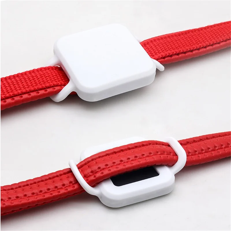 Pet Anti-lost Bluetooth Locator Soft Silicone Case Protective Cover for Tile Pro - White/L