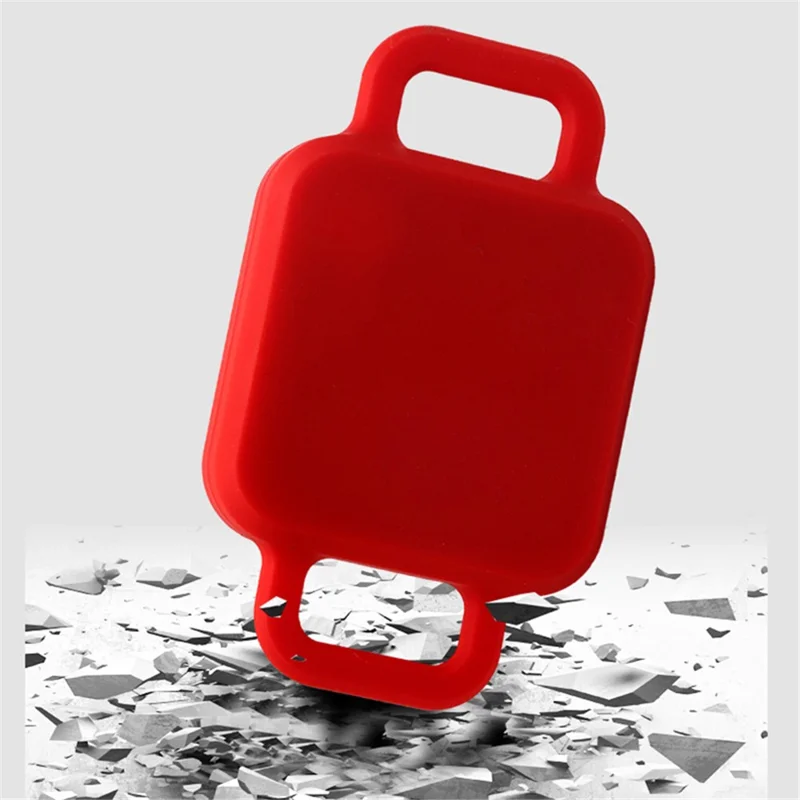 Pet Anti-lost Bluetooth Locator Soft Silicone Case Protective Cover for Tile Pro - White/L