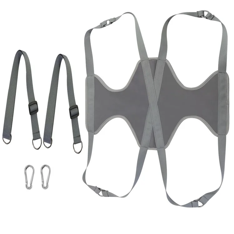 A002 Pet Grooming Hammock Supplies Kit Dog Cat Hanging Harness Resistant Bag with Nail Clipper File and Comb, Size: L - Grey