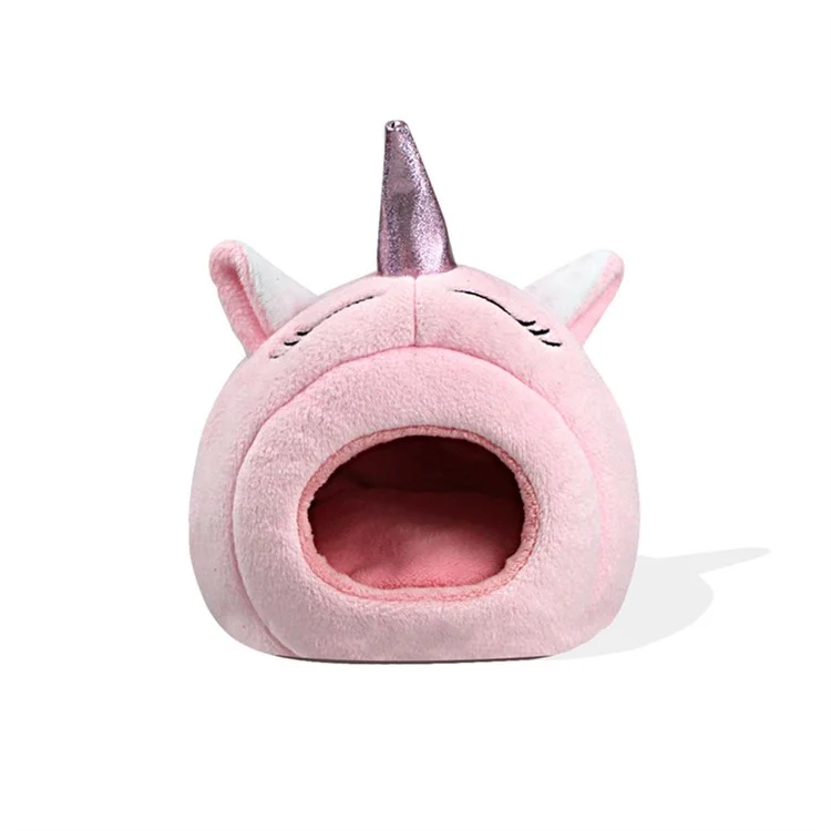 TG-PB080 Süßes Weiches Haustierbett Für Kleine Haustiere Hamster Eichhörnchen, Wärmende Herbst Winter Innennummel Schlafende Gemütliche Haustierprodukte - Rosa
