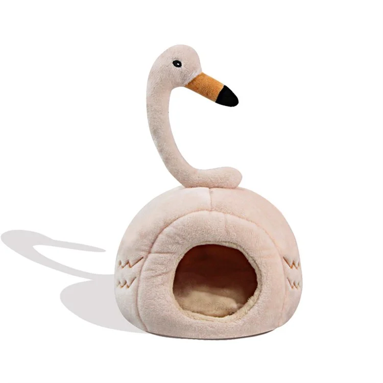 TG-PB080 Cute Soft Pet Bed for Small Pets Hamsters Squirrels, Warming Autumn Winter Indoor Snooze Sleeping Cozy Pet Products - Beige