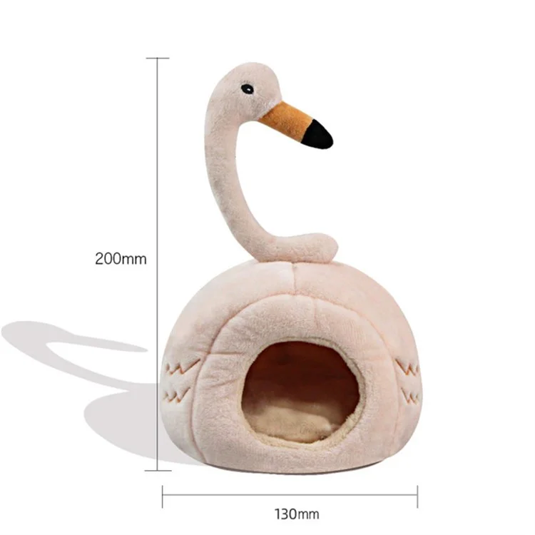 TG-PB080 Cute Soft Pet Bed for Small Pets Hamsters Squirrels, Warming Autumn Winter Indoor Snooze Sleeping Cozy Pet Products - Beige