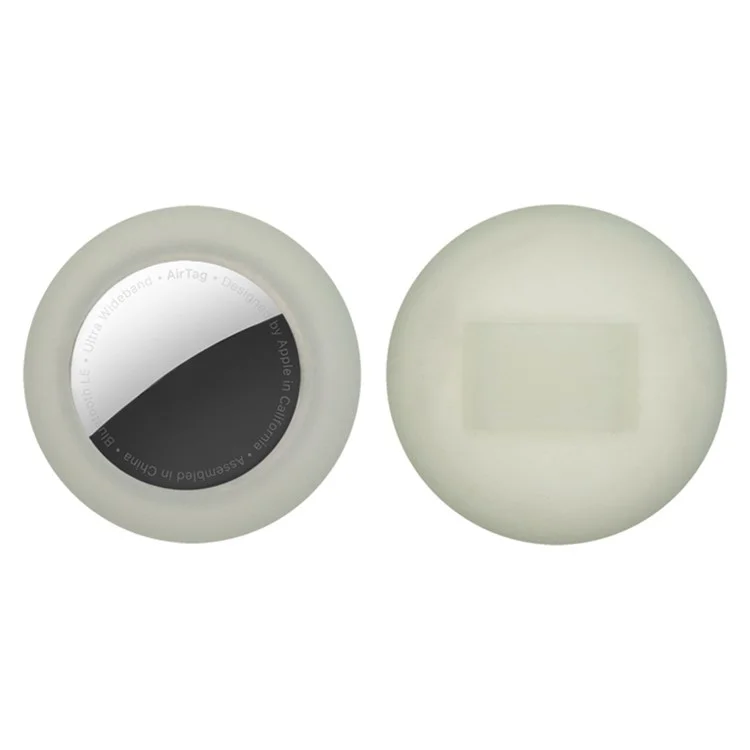 Étui en silicone pour le traceur Bluetooth AirTag - Étui de protection pour chiens/chats et animaux de compagnie - Vert lumineux