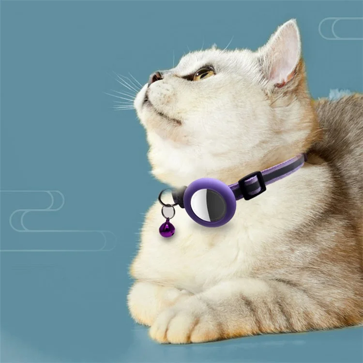 Silicone Cover for AirTag Bluetooth-compatible Tracker Protective Case for Dogs/Cats Pets - Blackish Green