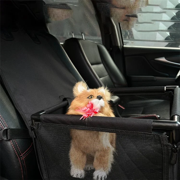 Asiento Para Perros CS260 Para el Asiento Del Automóvil de Copiloto Del Automóvil, Asiento Portátil de Coches Para Mascotas Para un Asiento Para el Automóvil de Refuerzo Para Mascotas Seguros y Cómodos Fácilmente Desarmados Para Una Fácil Limpieza