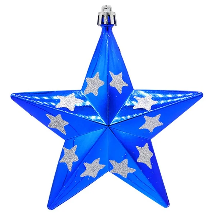 dsd0022 Star Shaped Decoration Home Decor Stylish Hanging Ornament Christmas Tree Decoration - Blue
