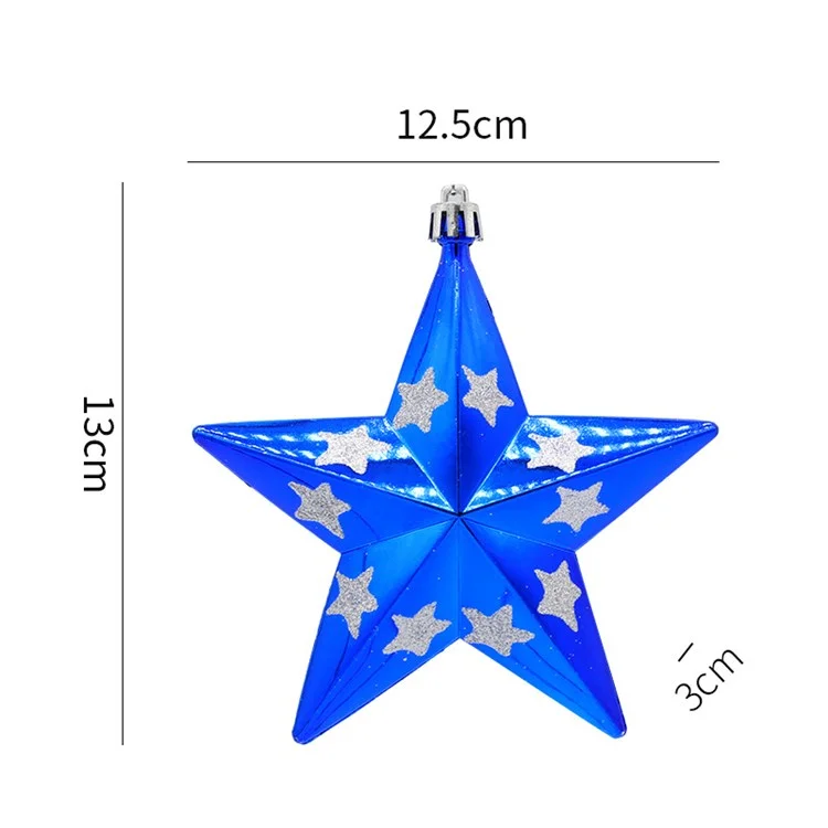 dsd0022 Star Shaped Decoration Home Decor Stylish Hanging Ornament Christmas Tree Decoration - Blue