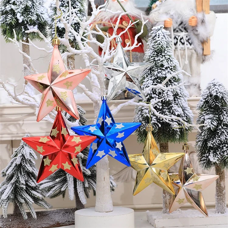 dsd0022 Star Shaped Decoration Home Decor Stylish Hanging Ornament Christmas Tree Decoration - Blue