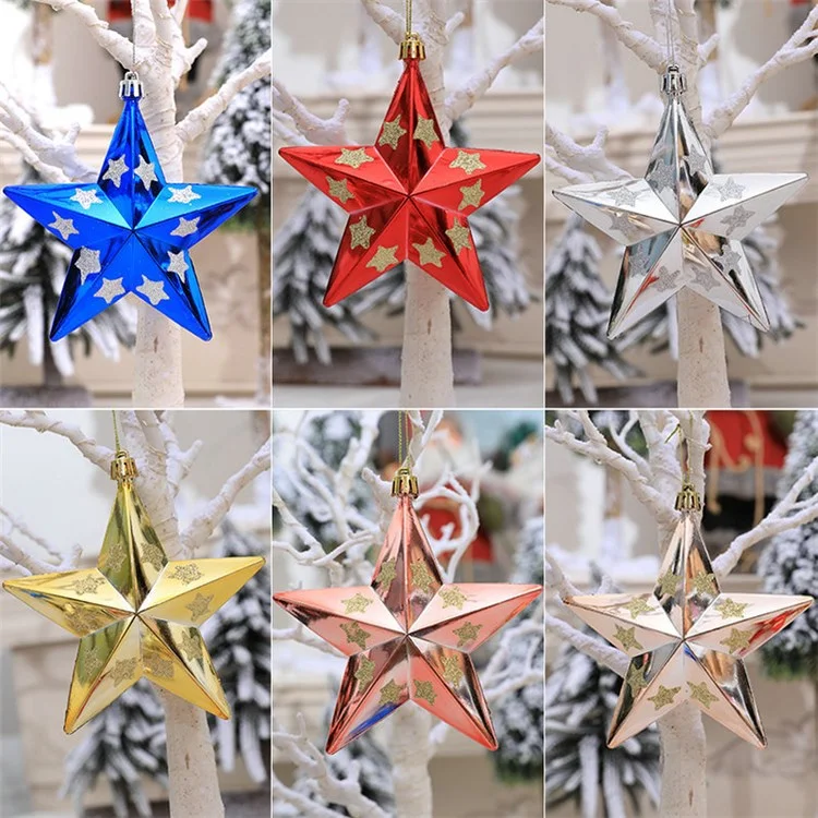 dsd0022 Star Shaped Decoration Home Decor Stylish Hanging Ornament Christmas Tree Decoration - Blue