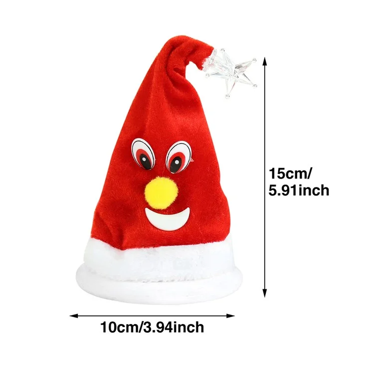 Christmas Swing Hat Decor Ornament Electric Xmas Tree Doll (Not Wearing) for Home Office Desktop - Tree/Bell