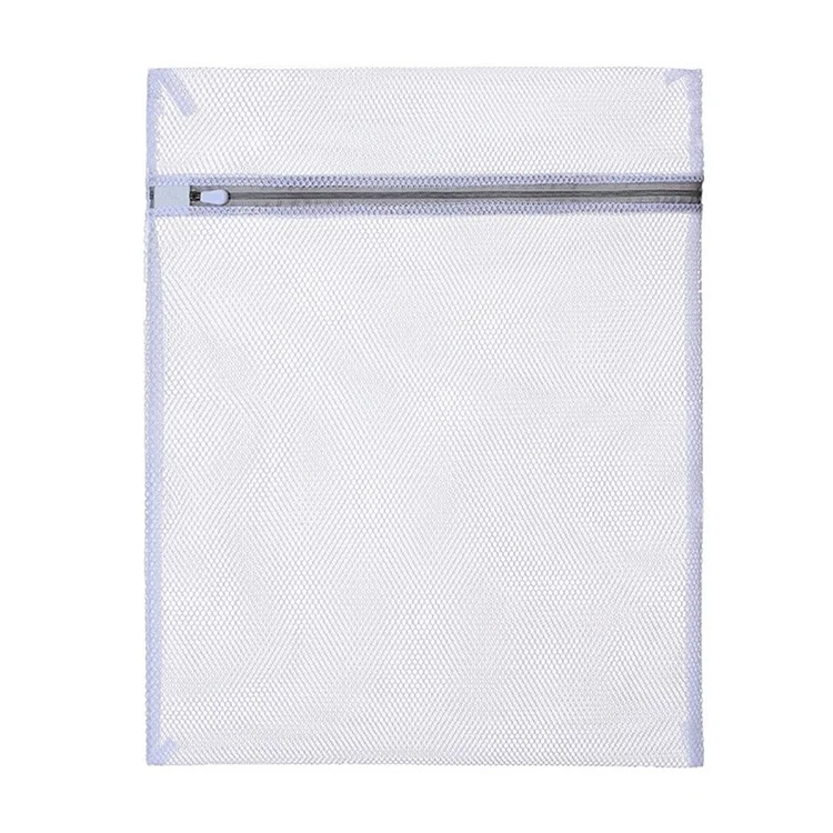 MM-X001 Borsa per bucato in rete da 50x60cm con cerniera Poliestere Sacchetti per bucato Rete grossa Cesto per bucato per lavatrici