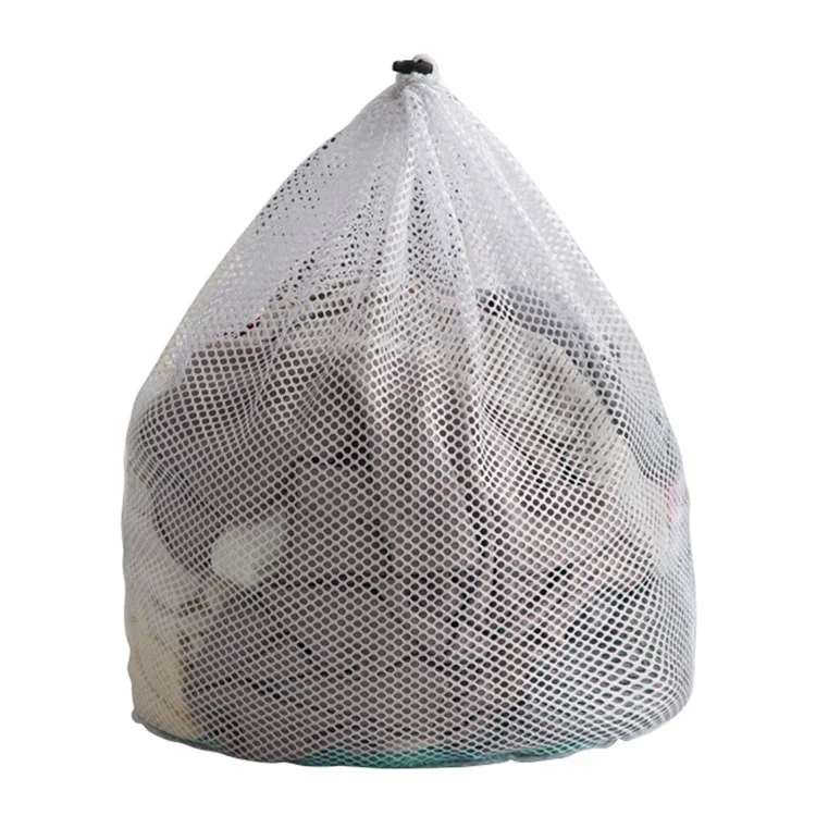 Borsa in rete lavabile per lavatrice riutilizzabile da 50x60 cm (rete spessa)