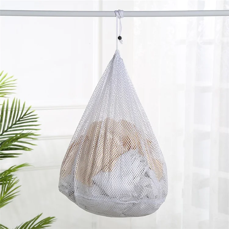 Borsa in rete lavabile per lavatrice riutilizzabile da 50x60 cm (rete spessa)