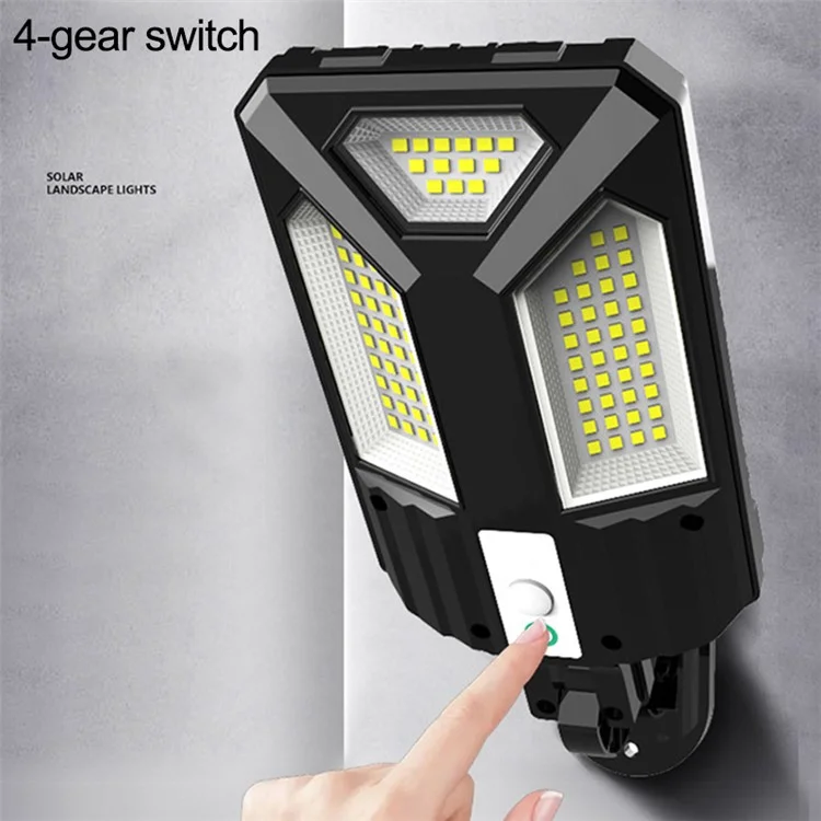V95 Lampada Solare da Strada con Sensore Umano e Telecomando a 4 Marce - 3 LED COB 