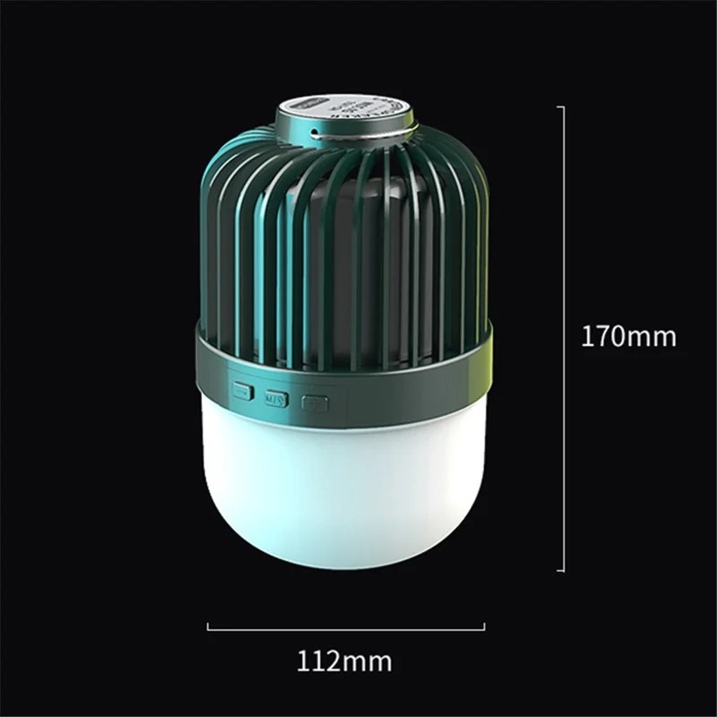 HS-LY01-V1 LED Camping Lantern with Bluetooth-compatible Speaker Bright Tent Light Gift Portable Emergency Light Power Bank - Black